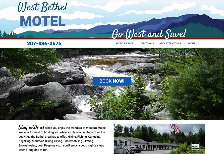 West Bethel Motel website image
